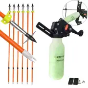 Bowfishing Reel 40m Rope 6pcs Bow Fishing Arrows Archery Compound Bow Hunting