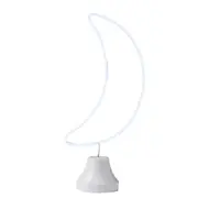 Pilbeam Living 38cm Moon LED Neon Night Light Home Nursery Room Decor White