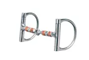 New Western dee snaffle copper roller 5" bit tack