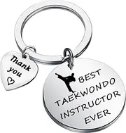 [PLITI] Taewkondo Gift Taekwondo Instructor Appreciation Gift Best Taekwondo Instructor Ever Keychain Martial Arts Gift Taekwondo Teacher Gift