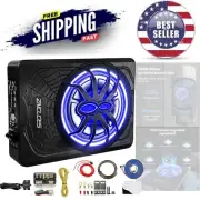 Dynamic 10-Inch Under Seat Subwoofer with Heat Dissipation & RCA Connectivity