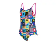 Zoggs Girls Starback Swimsuit - Crazy