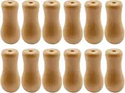 [jojofuny] 12pcs Window Blind Cord Knobs Drops Pull End Wood Hanging Ball Pulls Replacement for Roman Shades Curtain Crafts Drawstring Tassels