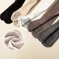 在飛比找momo購物網優惠-【橘魔法】腳ㄚ造型麻花編織薄絨褲襪(兒童 襪襪 襪子 內搭褲