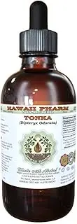 Tonka Alcohol-Free Liquid Extract, Tonka (Dipteryx odorata) Dried Beans Glycerite Natural Herbal Supplement, Hawaii Pharm, USAt 2 fl.oz