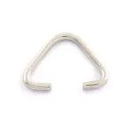 200pcs 304 Stainless Steel Snap Bails Triangle Smooth Pendant Bail Findings 10mm