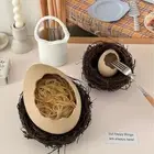 Cute Cracked Egg Shell Shaped Bowl Ceramic Ice Cream Bowls Home Decorations