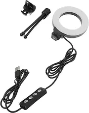 CIYODO 4-inch Light Clamp Tripod Lighting for Computer Camera Fill Light for Photography Conference Led Light for Broadcasting Lighting