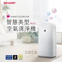 在飛比找PChome24h購物優惠-SHARP夏普 AIoT智慧美型鬱金香空氣清淨機16坪 KC