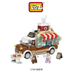 LOZ mini 鑽石積木-1740 咖啡車