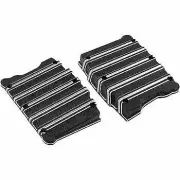 Arlen Ness Black Machined 10-Gauge Rocker Box Top Covers Set for Twin Cam