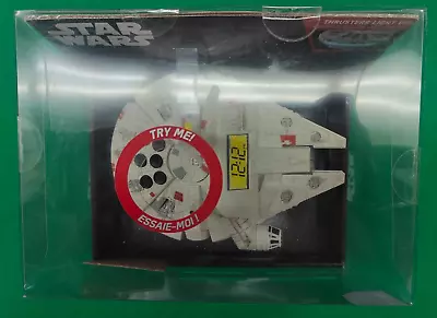 STAR WARS MILLENIUM FALCON ALARM CLOCK NIGHT GLOW NEW