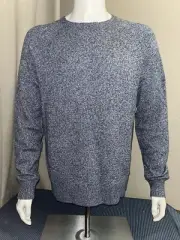 NWT J. Crew Lambs’ Wool Blend Very Soft Crewneck Sweater Blue Gray Large