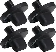 [Walmine] Black Plastic 71001641 Oven Stove Control Dial Knob Replacement for Kenmore, Replace AP4088491 12001510 PS2077264 Pack of 4