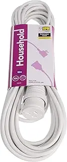 HPM Household Duty Piggy Back Extension Lead White 10m