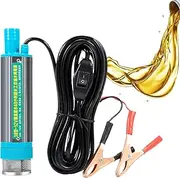 Submersible Water Pump - Ultra Quiet Aquarium Pump | Electric Submersible Pump | Quiet Aquarium Pump | 2 Alligator Clips Portable Refueling Tool For Marine Car Boat Truck Agricultural