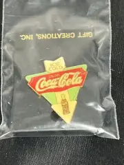 Vintage Coca-Cola Ice Cold Drink Coca-Cola Coke Bottle Pin *Back Clasp Missing*