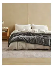 [Linen House] Dover Blanket in Shadow