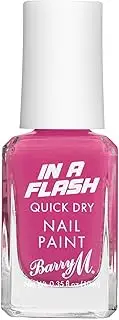 Barry M In A Flash Quick Dry Nail Paint 10 ml, Pink Burst