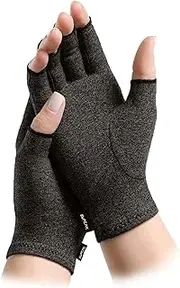 SUPEAK Arthritis Compression Gloves for Men & Women - Fingerless Gloves for Carpal Tunnel, Rheumatoid & Osteoarthritis - Hand Warmer Wrist Support Brace Computer, Typing & Gaming Gloves