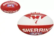 Sydney Swans AFL Steeden Sherrin Football Size 5!