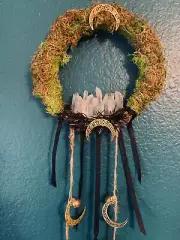 Witch's Wreath, Witch's Protection Bells, Crystal, Solstice, Protection Gift