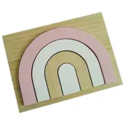 Toy Nesting Wooden Rainbow Cloud Block Set for Children Birthday Gift N6K78721