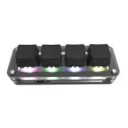 RGB Gaming Keypad Mechanical Macropad Programming Macro Custom Knob Keyboard