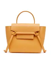 Celine Nano Belt Bag in Gained Calfskin in Calendula