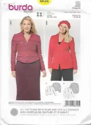 16 BURDA 6616: JACKET SIZE 18-28 SEWING PATTERN