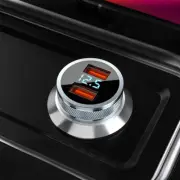1x Universal Dual USB Charger Quick Charge 3.0 Fast Charging Charger Accessories (for: Toyota)