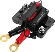 HAPINARY Boat Audio Circuit Breaker 30a Car Amp Block Dc Isolator Switch Resettable Fuse Holder for Rv Yacht