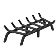 27" Steel Fireplace Log Grate with 6 Legs for Optimal Airflow and Heat