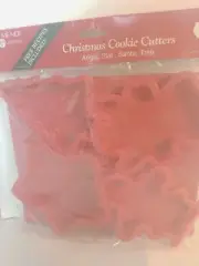Angel Star Santa Tree / American Greetings Christmas Cookie Cutter Set 4 Pc NIP