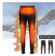 Winter Heated Pants Self Heating Pants Outdoor Hiking Warm Slim Usb Trekking Skiing Electric Thermal Pants Trousers Women Men M