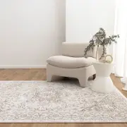 Brand Ventures Maya Medallion Cream and Beige Rug - M104