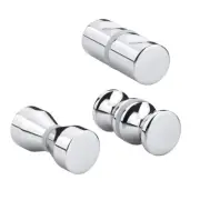 Single Groove Shower Door Handle Knob for Kitchen Cabinets and Cupboards
