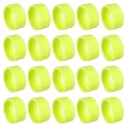 20Pcs Badminton Racket Racquet Handle Grip Fix Ring Grip Band Rubber Ring Yellow