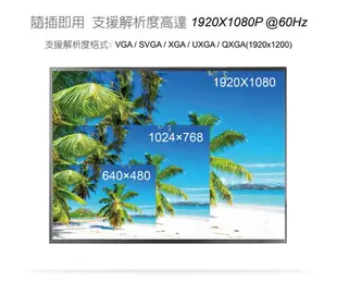 (現貨)Digifusion伽利略 HDTVGA HDMI公 To VGA母 影像轉接線