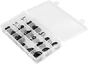225Pcs NBR O Ring Assortment Sealing Gasket Washers with UV Resistant, Heat Resistant, Wear Resistant for Automobiles, Hydraulic Pneumatics