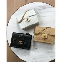 在飛比找蝦皮購物優惠-東京二手正品chanel vintage mini squa