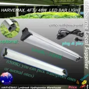 Hydroponic 4ft 48W LED Bar Grow Light Full Spectrum 6500K Waterproof Optional