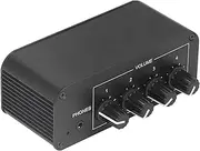 Stereo Sound Mixer,4 Channel Headphones Amplifier Input and Output,Mini Stereo Mixer with Separate Volume Controls for Headphones