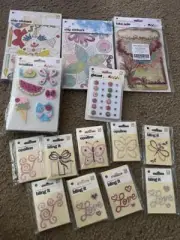 BasicGrey Scrapbook Stickers Stamps Brads