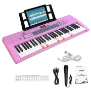 61 Key Electronic Keyboard Piano with Lighted Up Keys Musical Mini Keyboard P...