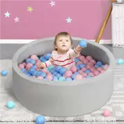 Bopeep Kids Balls Pit Baby Ocean Play Foam Pool Barrier Toy Padding Child Grey