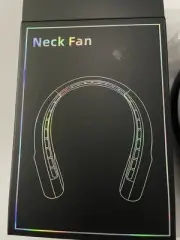 Bladeless neck fan rechargeable Black NIB