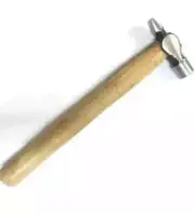 2 Lbs Hammer Cross Peen Iron Hammer - With Wooden Handle