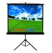 115" /2.92m TRIPOD COMPACT MOVIE TV PROJECTOR SCREEN 4:3