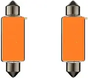 cyclingcolors 2x SV8.5 21 W 15 x 44 Orange 12 V Light Bulb Car Motorcycle Moped Scooter Tractor Truck Van